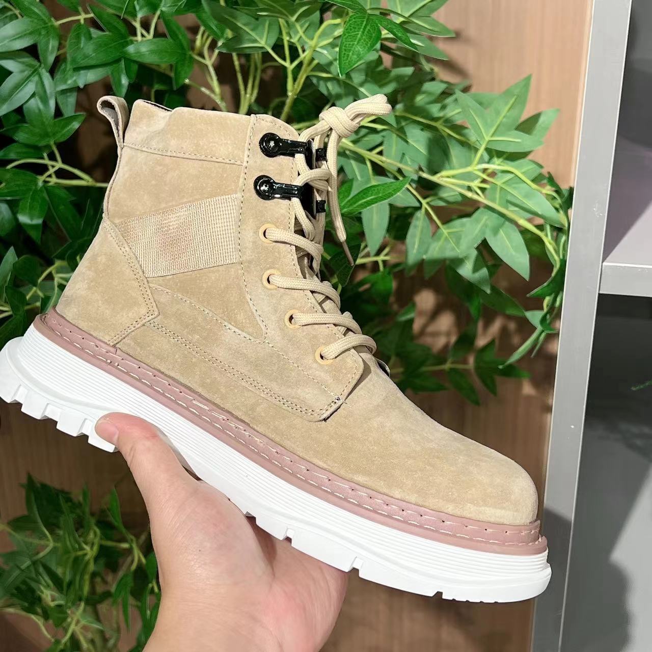 男士休闲马丁靴靴子时尚百搭潮流厚底系带英伦