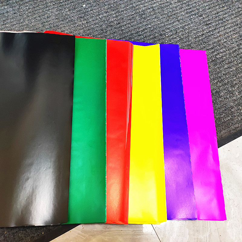 创意DIY净面油光六色剪纸（75X45.5）批发彩色彩色纸红色