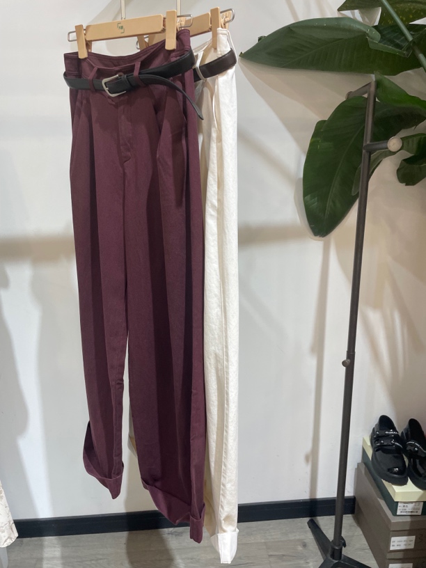 PD2024秋时尚休闲宽松阔腿裤P4B331107K01–599P