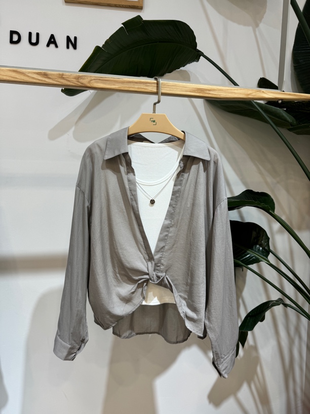 PD2024秋款时尚休闲长袖衬衫P4B330024G00–539P