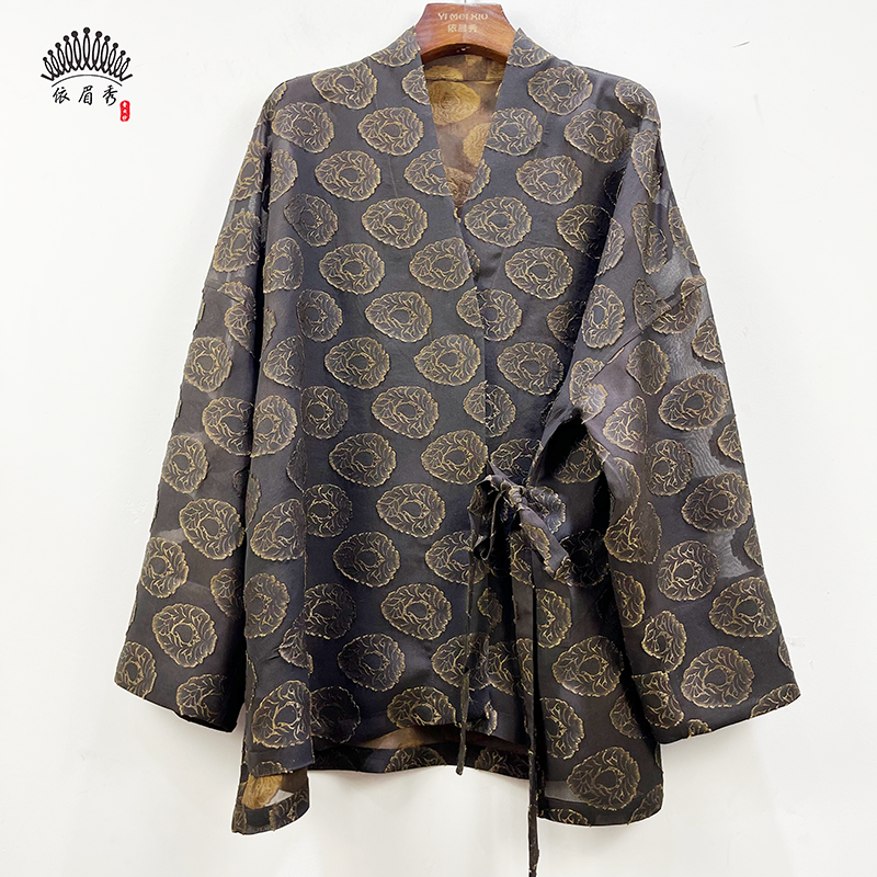 YIMEIXIU/依眉秀云纱烧花外披 63108