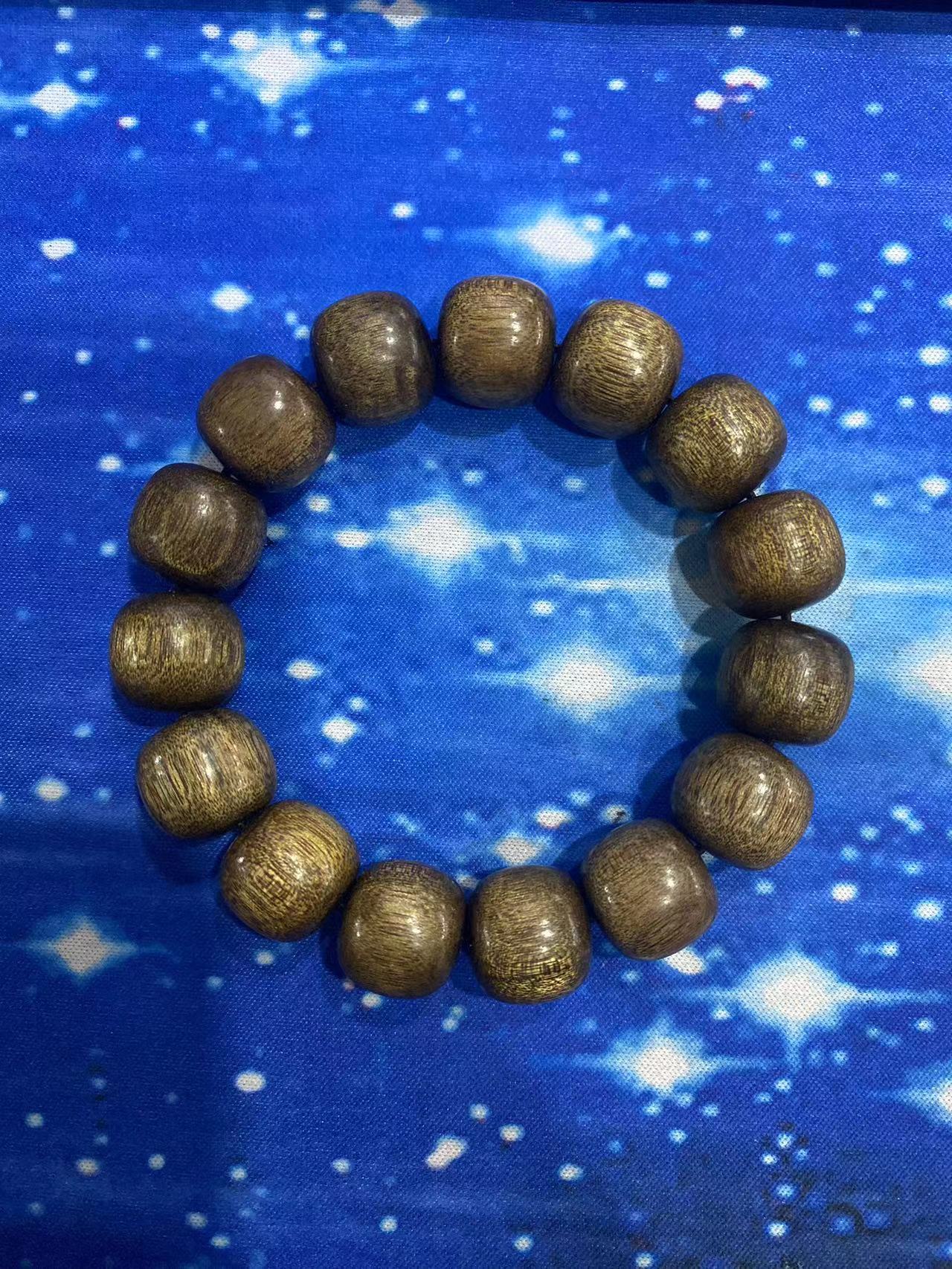 107号 金丝楠1.6桶珠手串