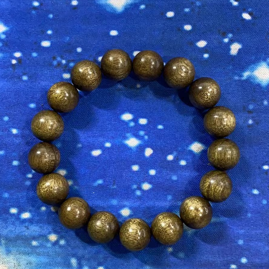 505号 金丝楠乌金1.2cm圆珠手串