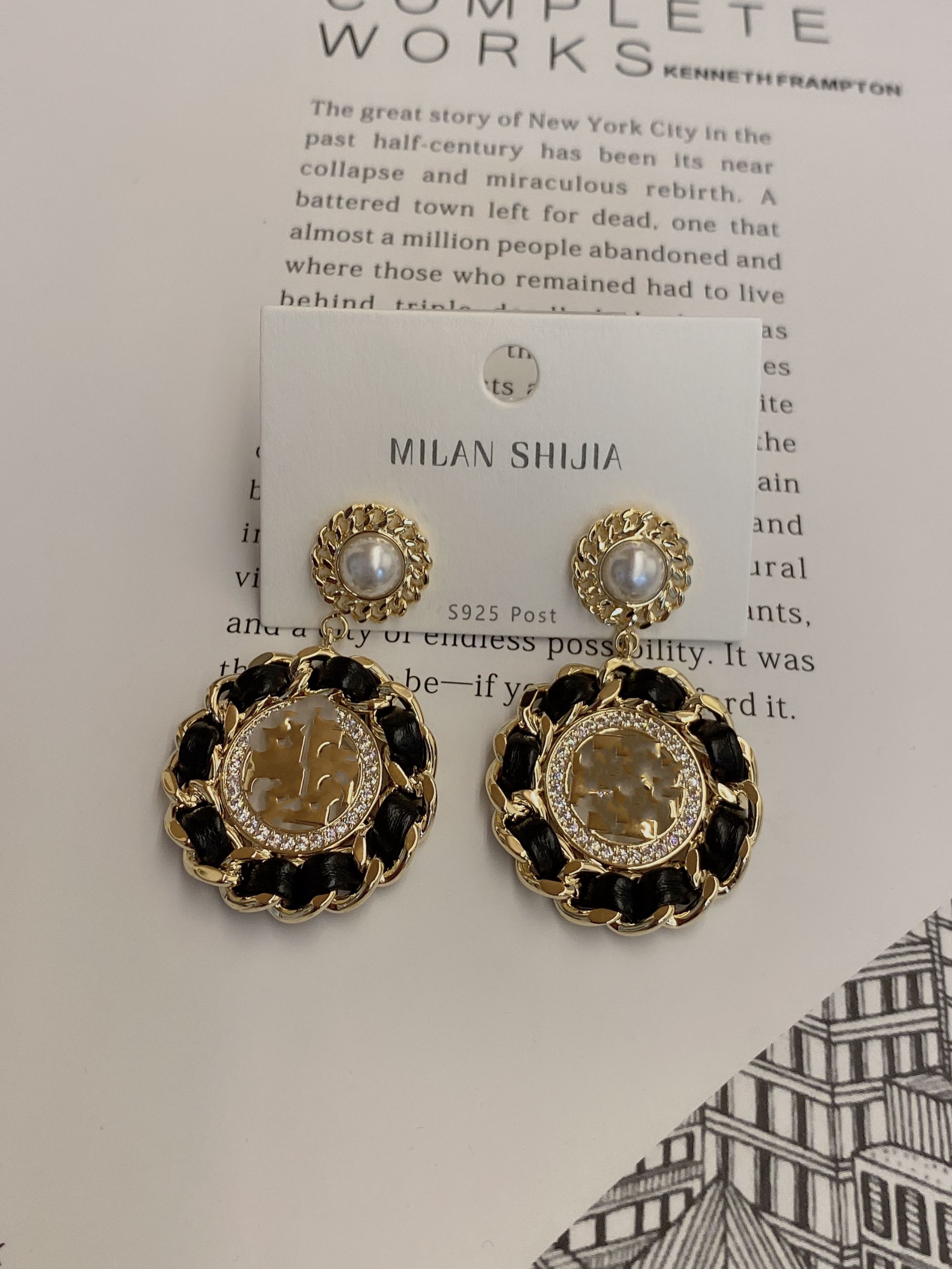 铜合金耳饰 Y小香耳环70215