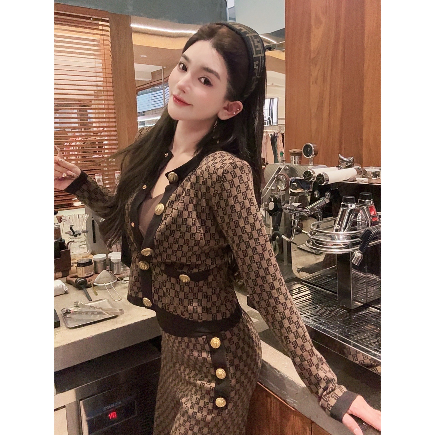 Q GUIDI GUDI【梦回巴洛克】休闲外套+休闲裤套装汉服 D9430750H