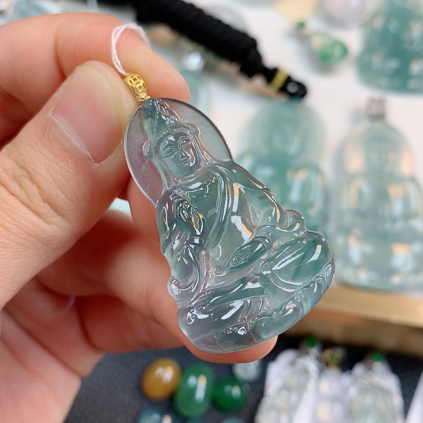 【闪购商品】翡翠颈饰18K金镶嵌