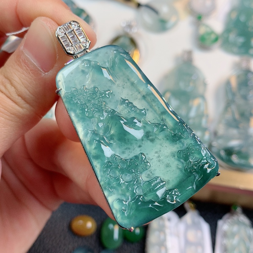 【闪购商品】翡翠颈饰银S925镶嵌