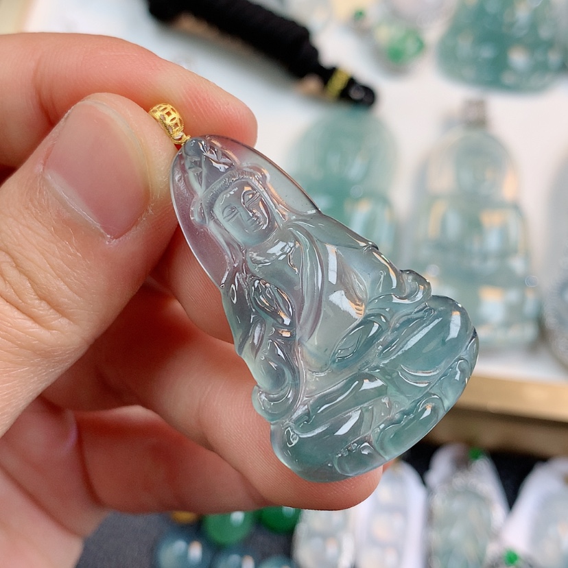 【闪购商品】翡翠颈饰18K金镶嵌