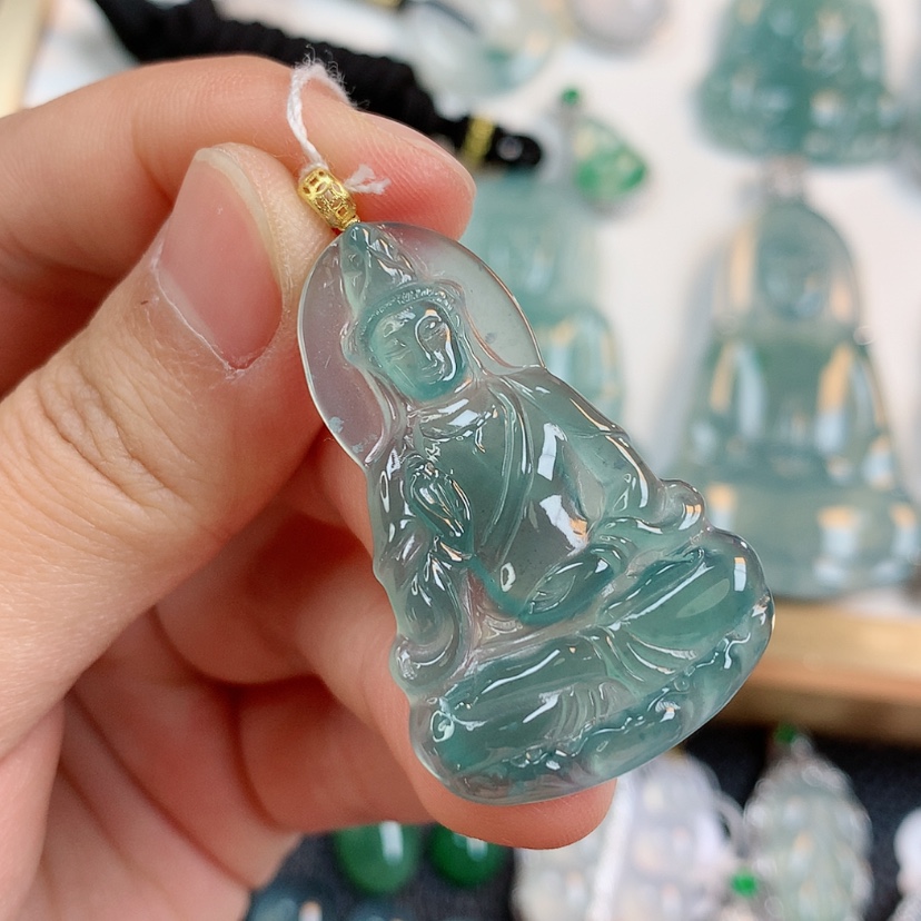 【闪购商品】翡翠颈饰18K金镶嵌