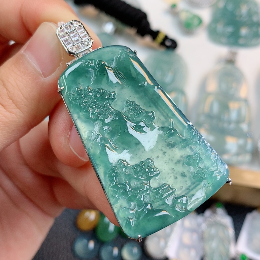 【闪购商品】翡翠颈饰银S925镶嵌