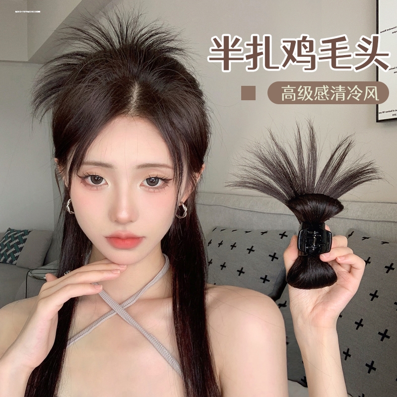 夹子发卡毽子假发抓夹ins显白精致甜妹时尚百搭头饰发量设计小众