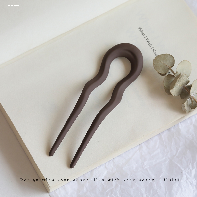 新款现代小众清冷2023后脑勺仙气设计古风U型簪子女头饰气质发饰