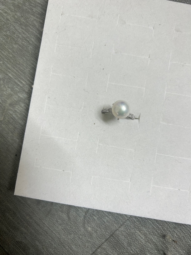 天然淡水s925银戒指