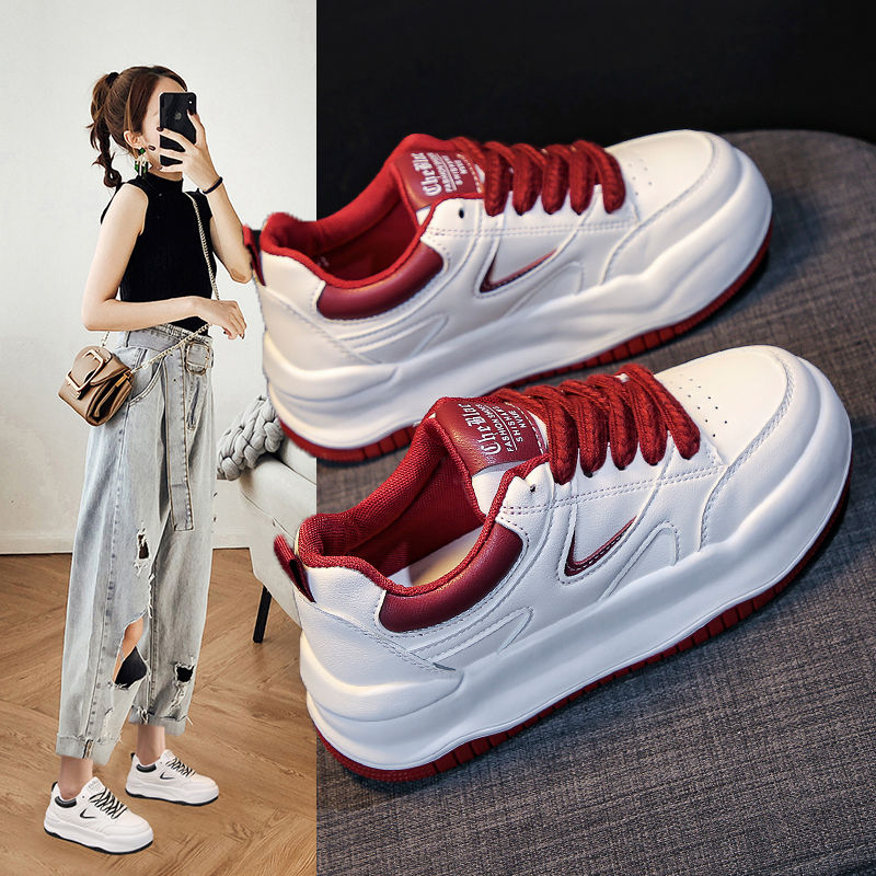 回力潮品增高小白鞋女2024年秋季新款女鞋子休闲运动鞋ins潮板鞋