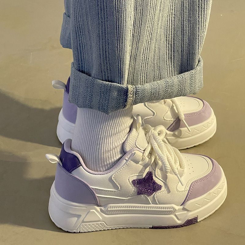 回力潮品爆款星星小白鞋子女2024新款秋季学生休闲运动板鞋小众学