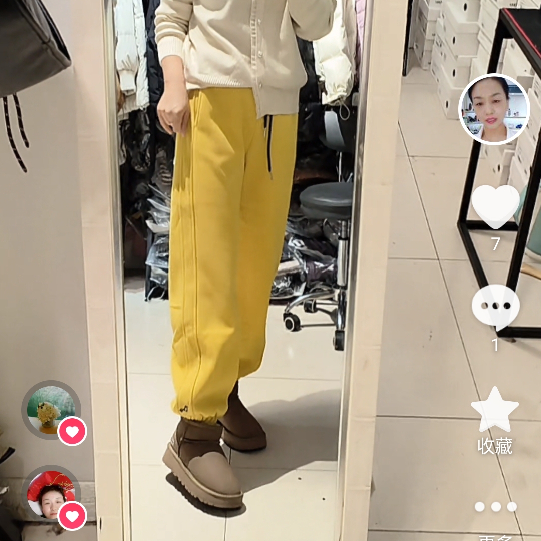 贵族家加绒束脚卫裤