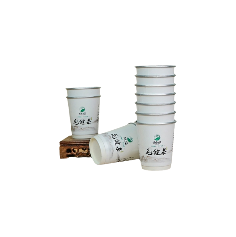 黄岭山茶 毛健茶 一次性纸杯茶 会客 20杯
