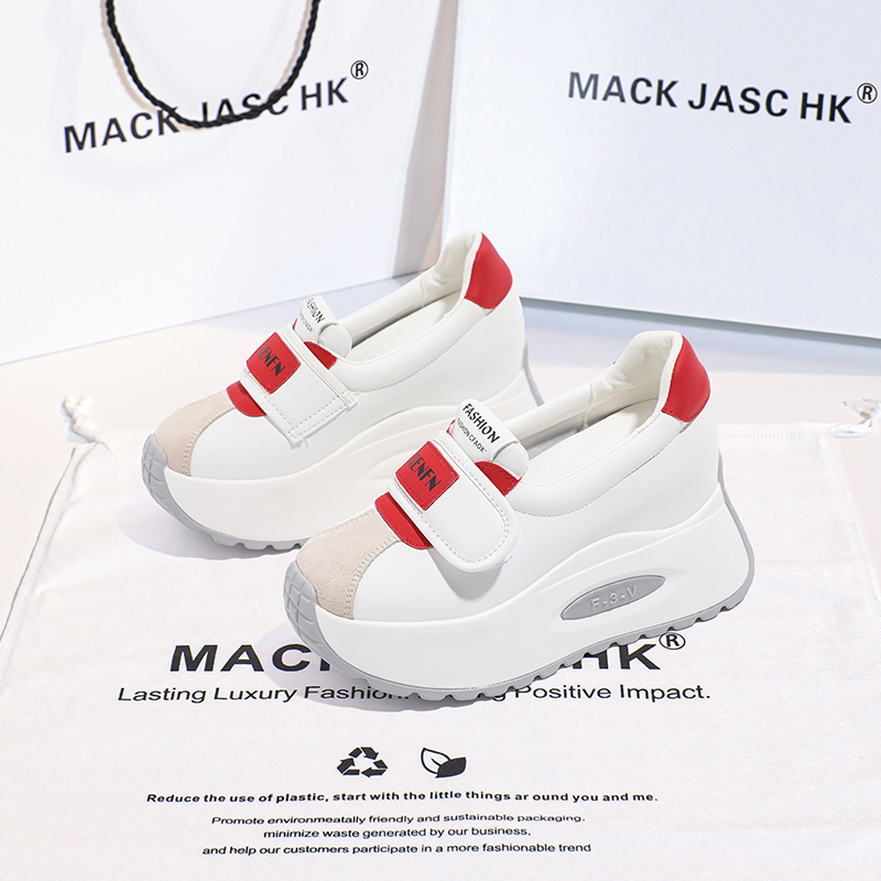 香港MACKJASCHK厚底松糕老爹鞋女2024秋季新款显瘦运动增高阿甘鞋