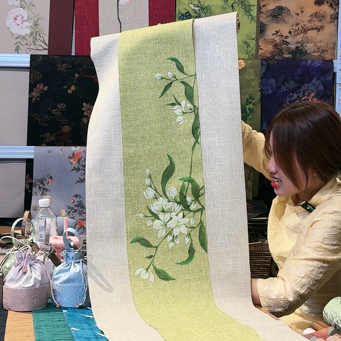 茶道配件麻纹两米一