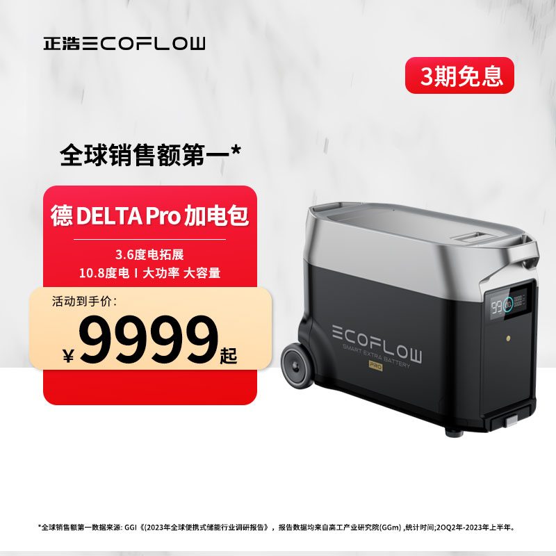 ECOFLOW/正浩【德Pro加电包】户外电源便携充电多口通用外接多