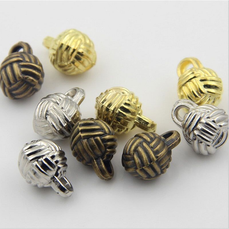 11mm毛线球塑料电镀扣扣子旗袍扣