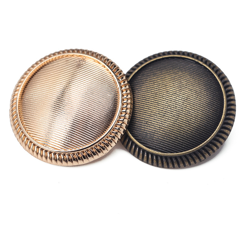 弧度条纹手缝扣金属毛呢大衣外套西装正装扣钮扣扣子纽扣