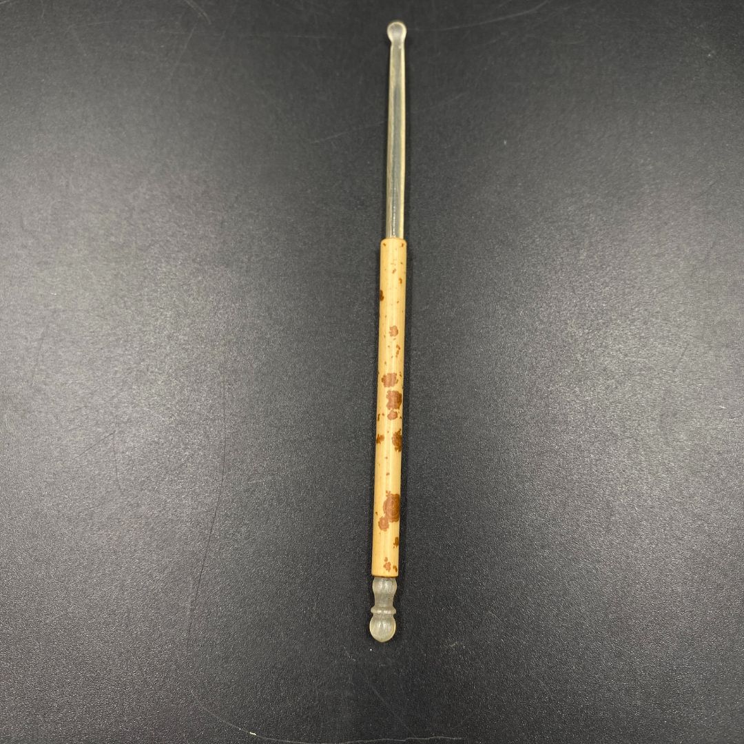 竹制品红湘妃花牛角耳挖耳勺拍下随机花纹一个
