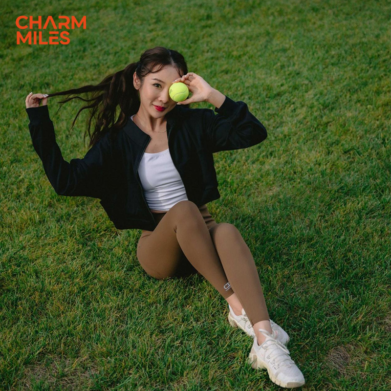 CHARM MILES高腰运动提臀紧身显瘦裸感健身瑜伽鲨鱼裤004-D 