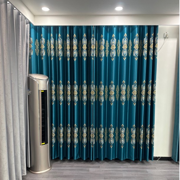 2025年新款窗帘遮光提花现代客厅卧室落地窗北欧轻奢成品窗帘