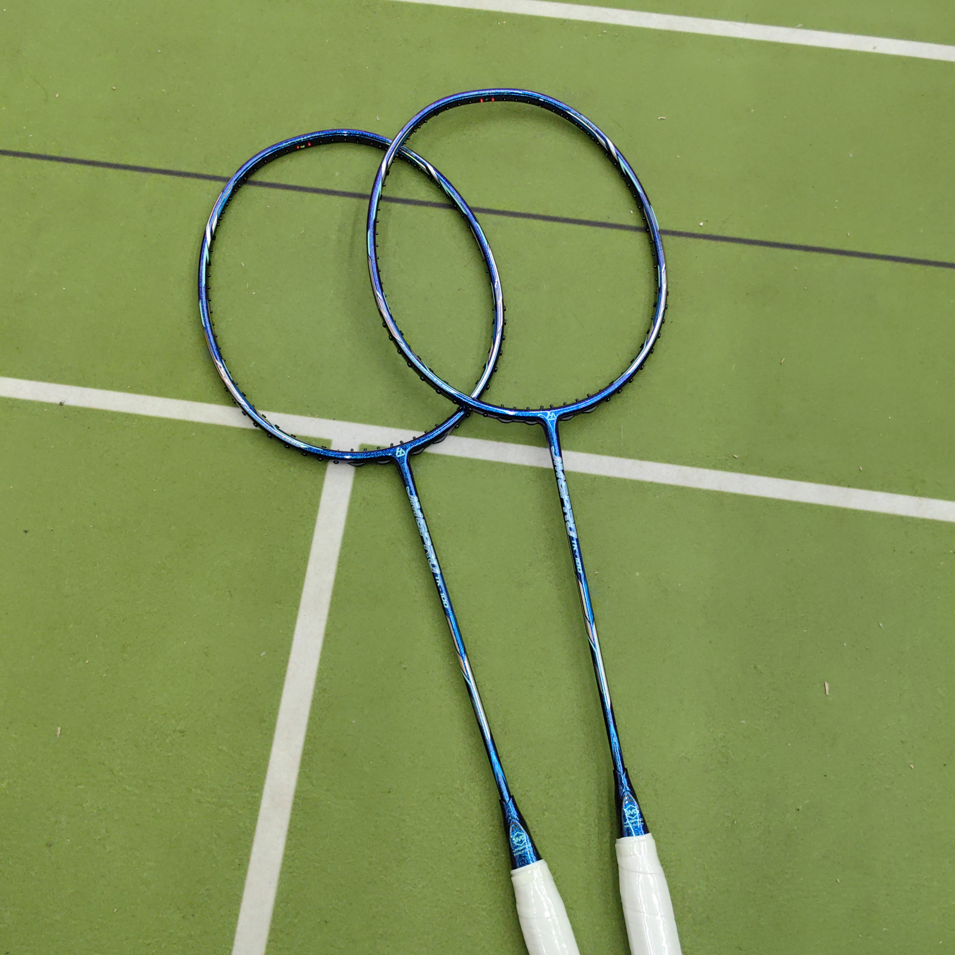 正品JMGPRO击破TK100星空蓝50T高弹超细6.0实心杆碳纤维羽毛球拍