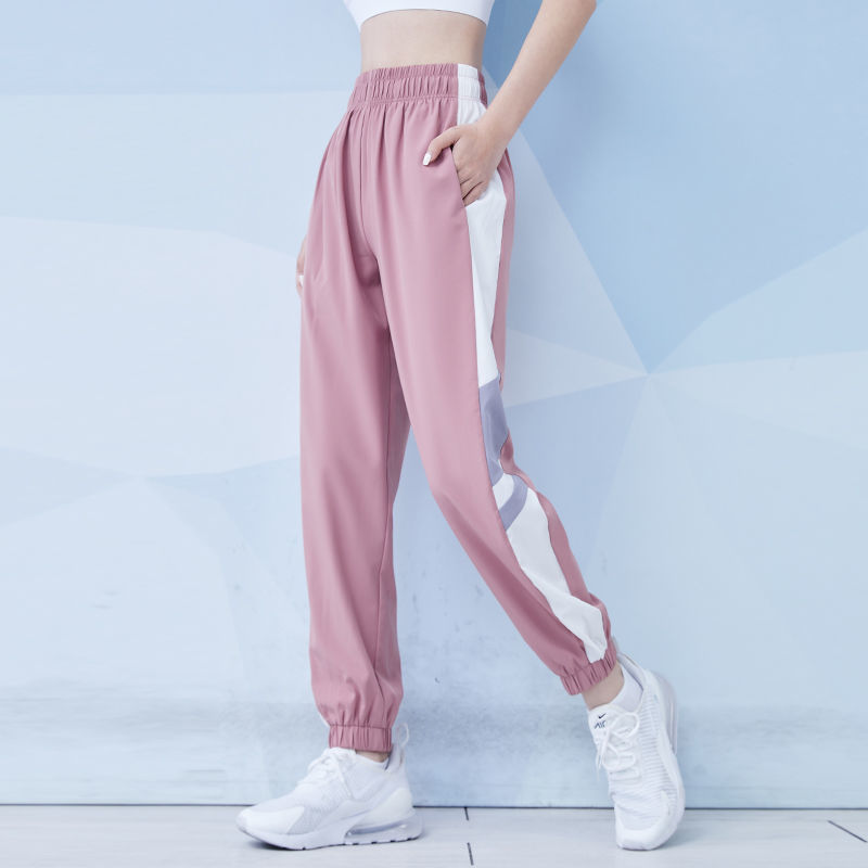 运动裤子女宽松跑步休闲裤显瘦时尚束脚瑜伽裤速干跑步健身篮球裤