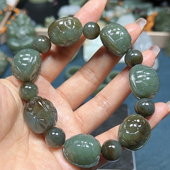 和田玉手串未镶嵌