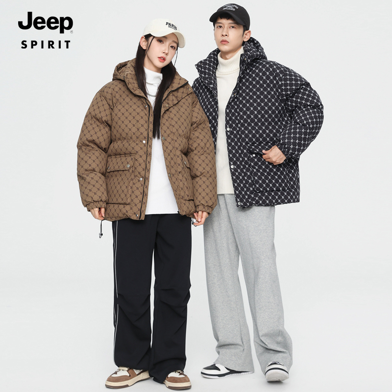 JEEPSPIRIT秋冬款棉服外套韩版休闲百搭加厚面包棉服情侣同款保暖