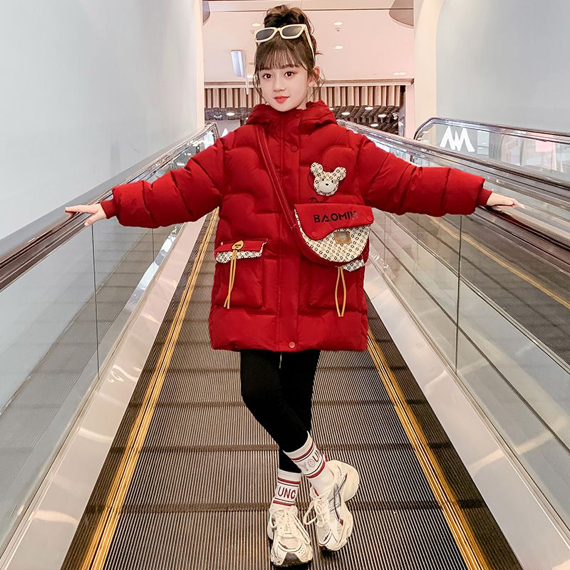 巴拉巴拉女童衣冬装2023新款洋气加厚羽绒服儿童冬季网红袄外套大