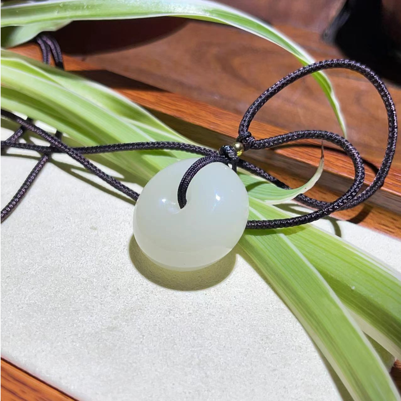 天然青海厚款平安扣项链粉丝福利3900