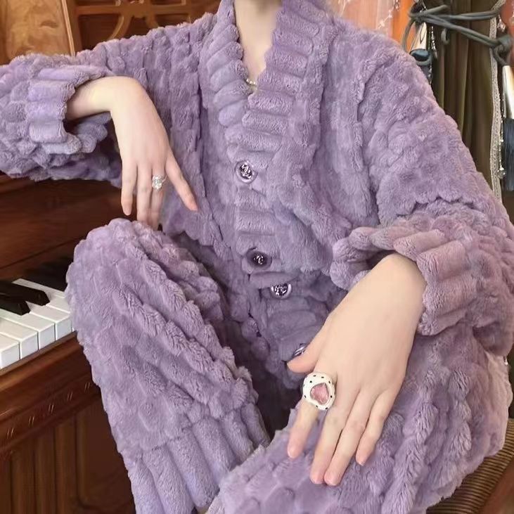 【首单直降】2023新款网红睡衣加厚甜美ins冬季外穿睡衣家居套装