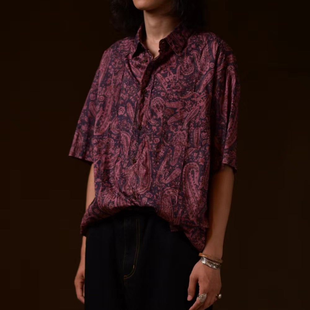 深深一刻 左岸迷香 休闲宽松 印花 889 衬衫 Z22SS9001  7折