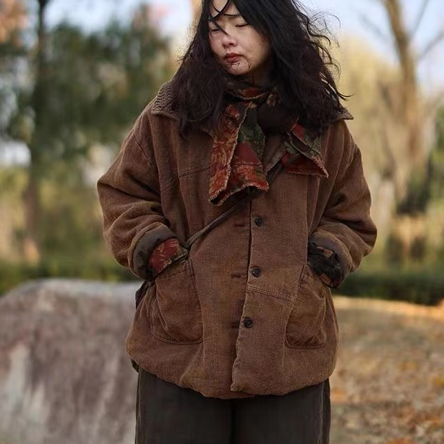 依梦分享-衣路新款休闲棉服27333