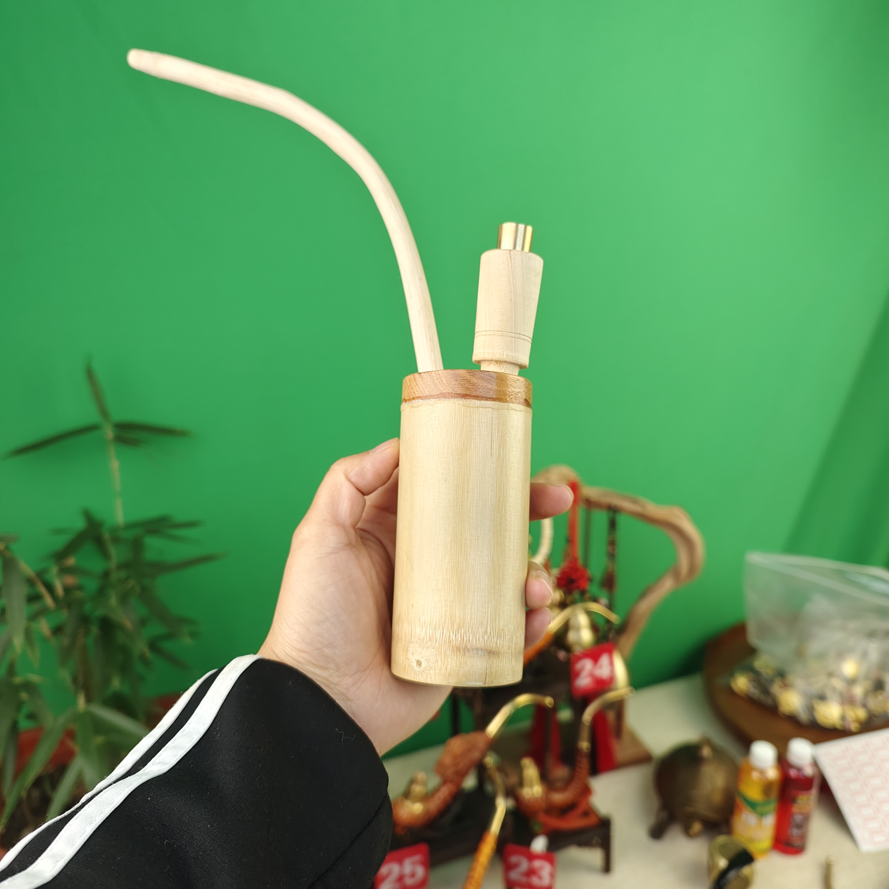 贵州民间烟斗水烟筒苦竹手工