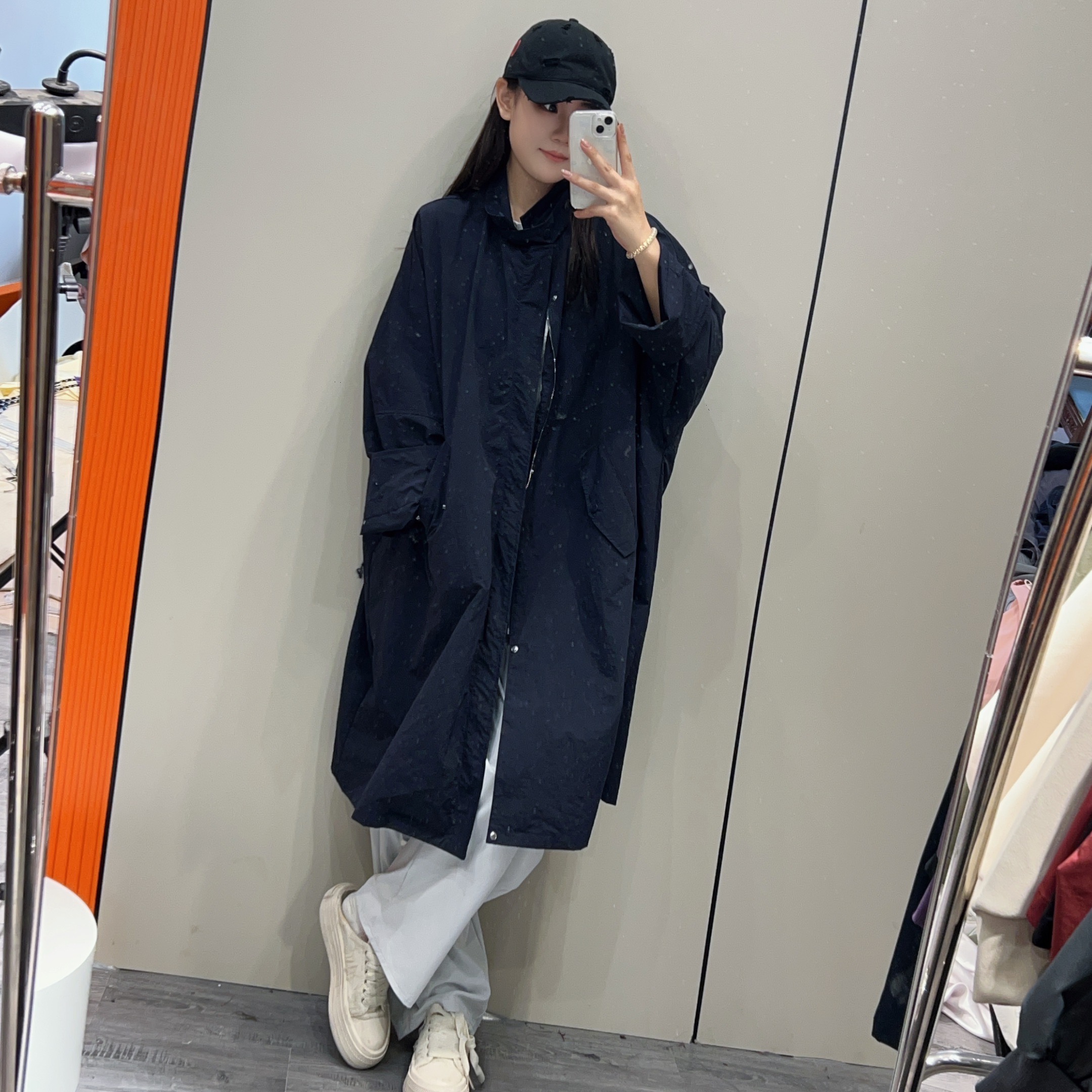 【T800风衣韩版外套】百搭气质休闲松弛感中长款风衣   B170