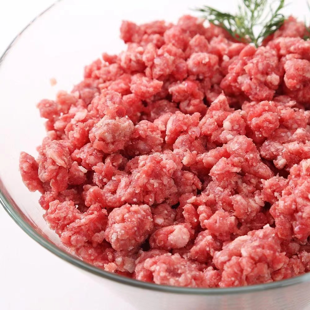 农村土黄牛肉馅  包邮 2500g  东北吉林  冷冻发货