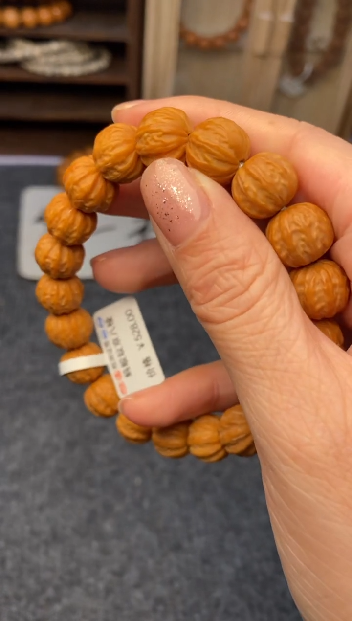 【闪购商品】猴头核桃手串猴头蚂蚁纹京八棱手串12-13mm左右
