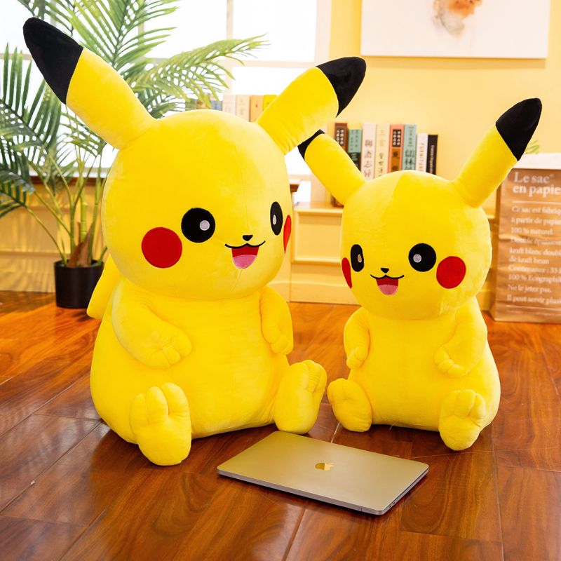 姑娘皮卡丘公仔玩偶抱枕毛绒玩具可爱布娃娃送女生七夕情人节礼物