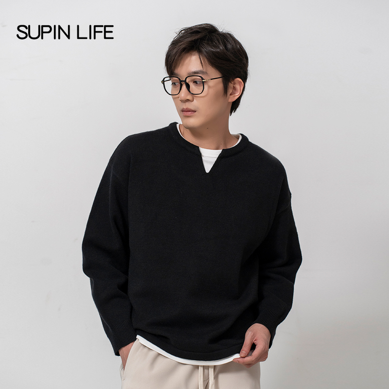 【SUPIN LIFE】25冬季针织衫SPAZZ457129AM-SPAZZ457129BM-AM1-BM1
