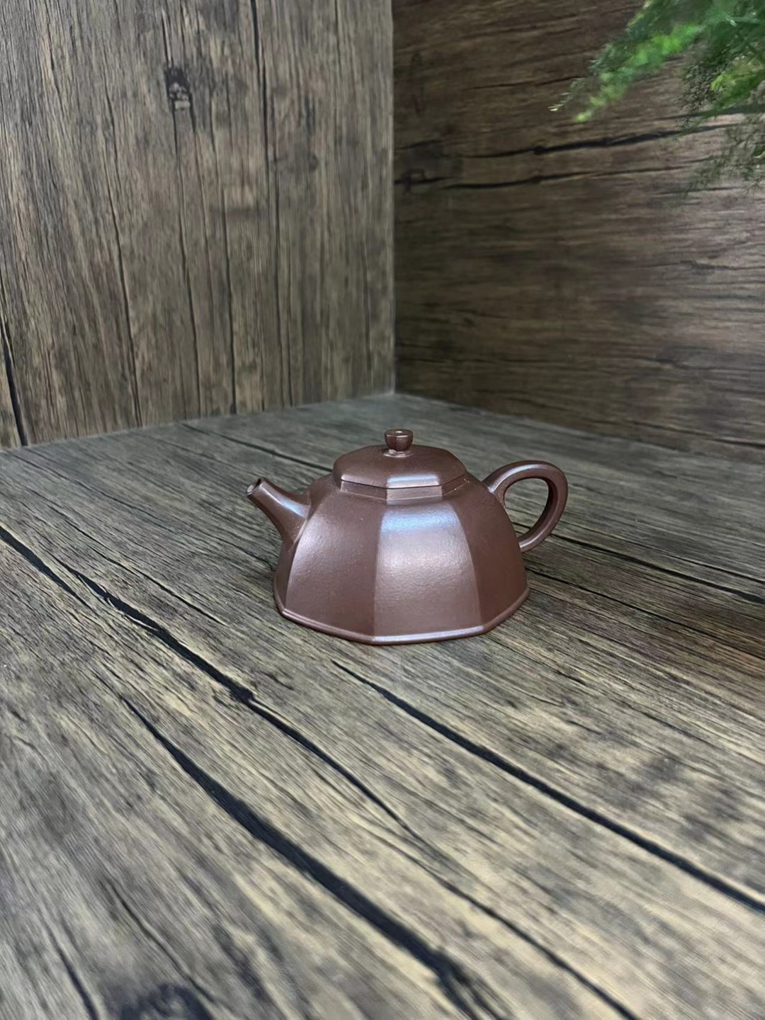 【国工精品】八方壶 原矿老紫泥 300C 精工手制