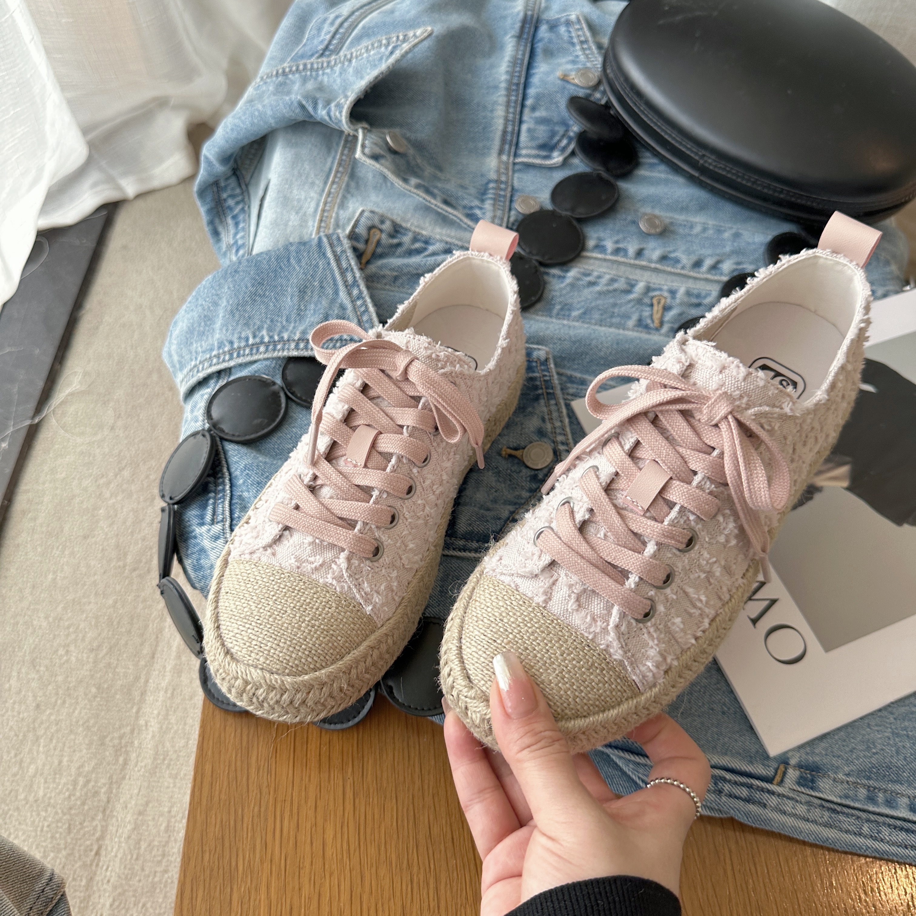 【清仓】TS小香风板2024年春季新款百搭休闲时尚运动休闲鞋MTX36925