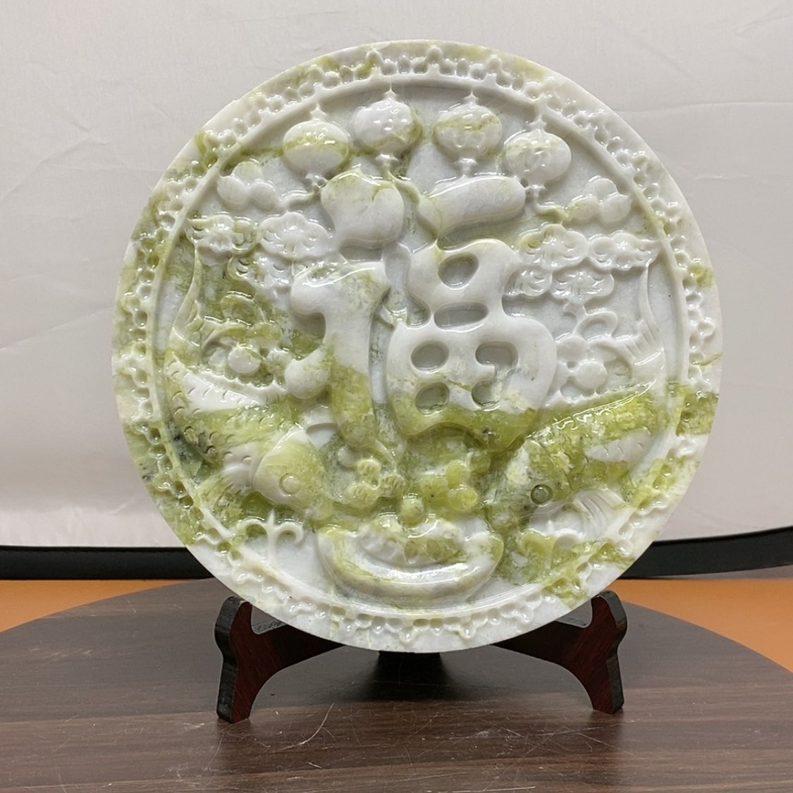 【闪购商品】蛇纹石玉摆件未镶嵌心*零