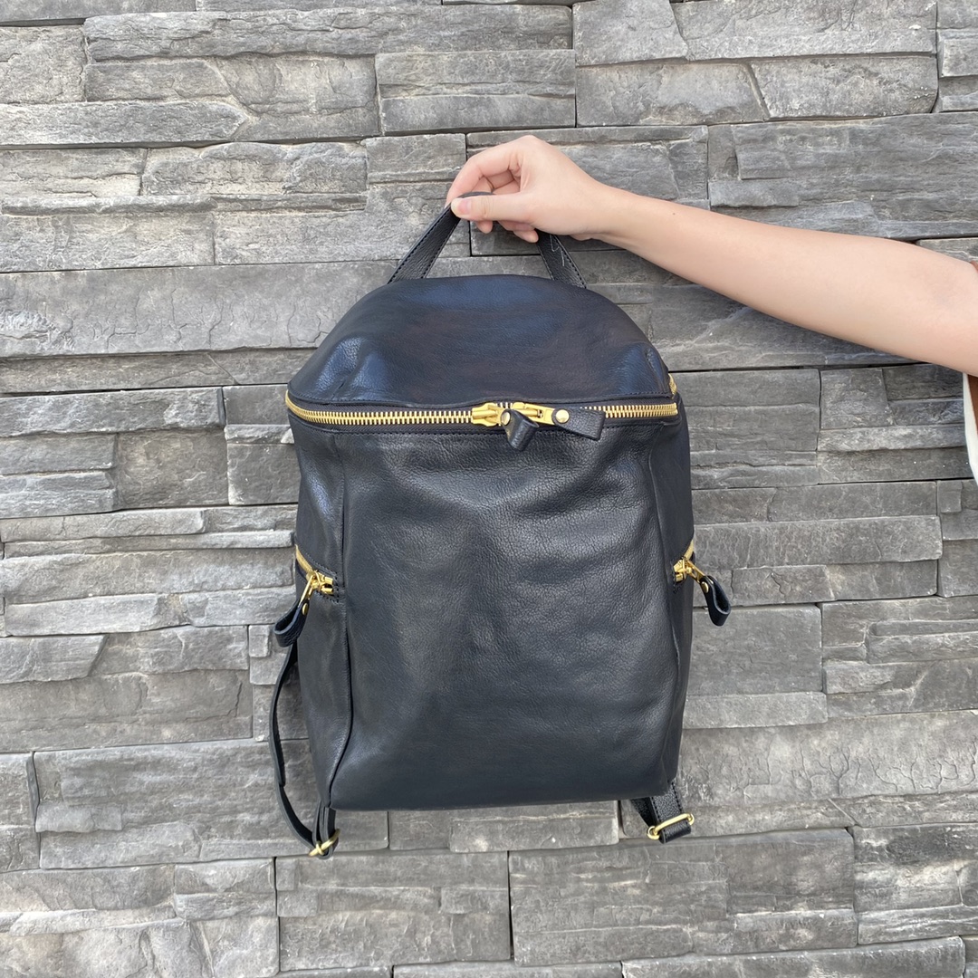 【真皮时代】女士双肩斜跨包时尚休闲百搭经典简约潮流肩包76101