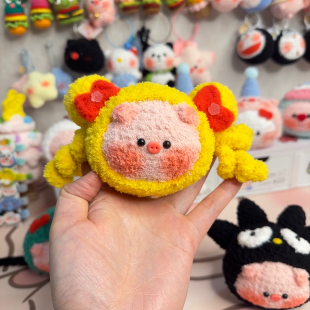 纯手工钩织玩偶挂件预售改价