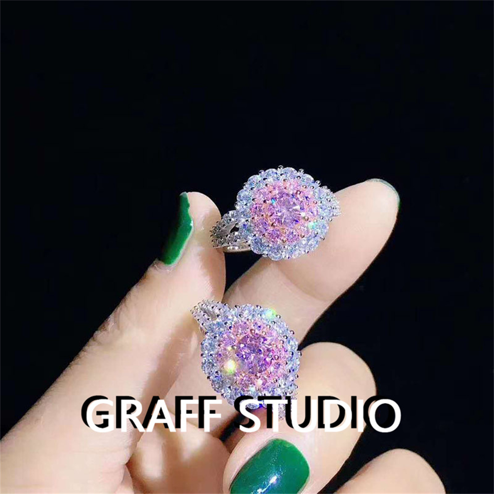 送证书运费险-奥地利粉钻戒指C5166时尚